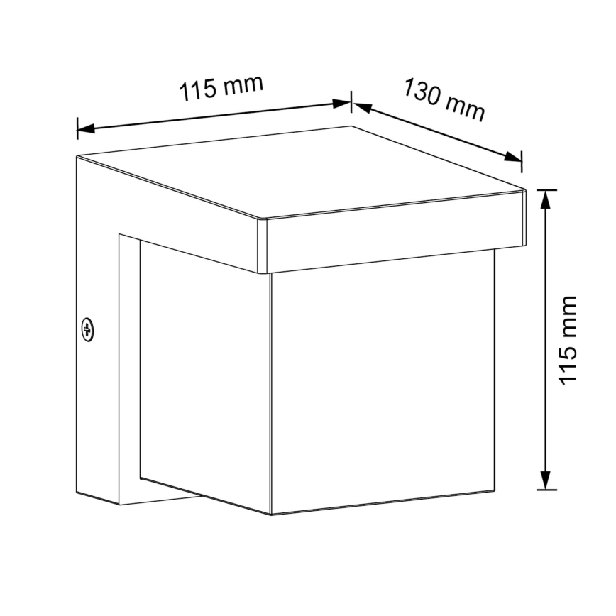 LED Venkovní nástěnné svítidlo MORGAN LED/10W/230V IP54