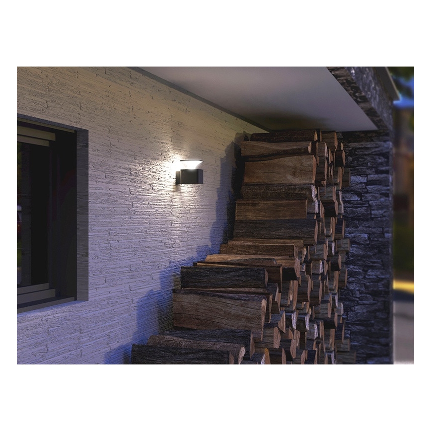 LED Venkovní nástěnné svítidlo ORNELA LED/6W/230V 3000K IP54 antracit
