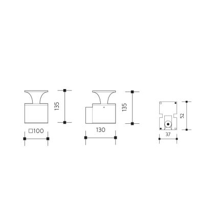LED Venkovní nástěnné svítidlo ORNELA LED/6W/230V 3000K IP54 hnědá