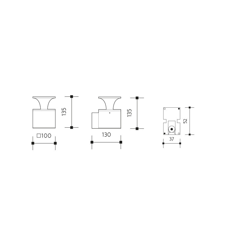 LED Venkovní nástěnné svítidlo ORNELA LED/6W/230V 3000K IP54 hnědá