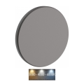 LED Venkovní nástěnné svítidlo PIATTA LED/9W/230V 3000/4000/6000K pr. 12 cm IP44 šedá