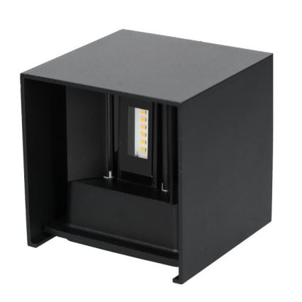 LED Venkovní nástěnné svítidlo QUERK 2xLED/3W/230V 3000K IP54 černá