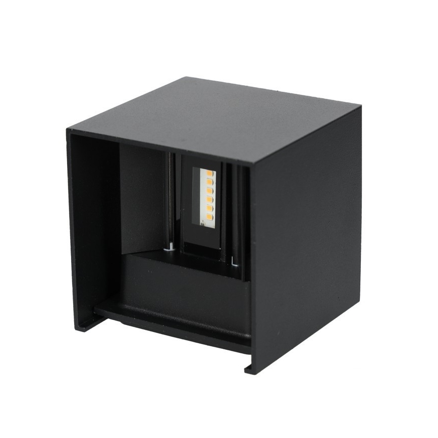 LED Venkovní nástěnné svítidlo QUERK 2xLED/3W/230V 3000K IP54 černá
