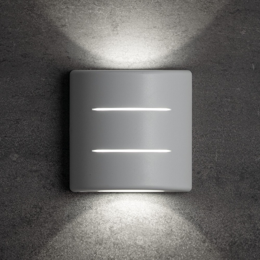 LED Venkovní nástěnné svítidlo REFAZI LED/6W/230V IP54 bílá