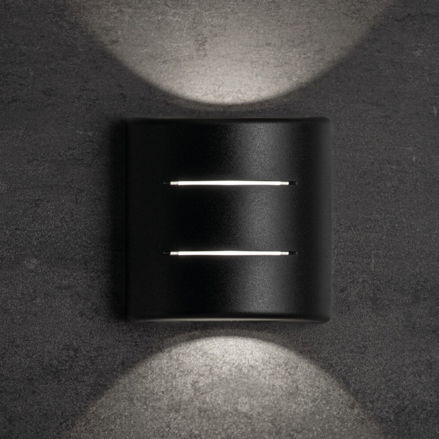 LED Venkovní nástěnné svítidlo REFAZI LED/6W/230V IP54 černá