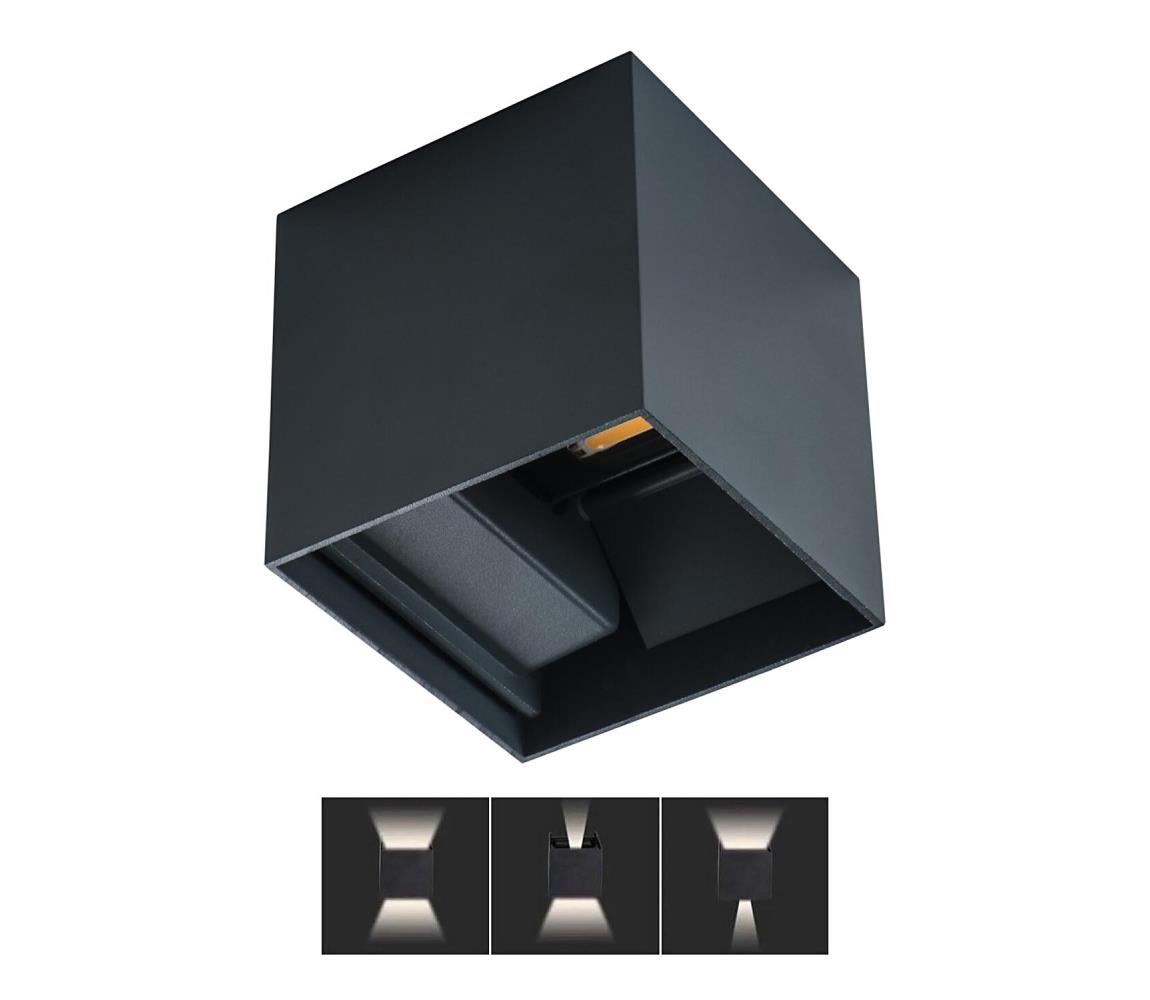 Kanlux LED Venkovní nástěnné svítidlo REKA LED/7W/230V IP54 černá KX0287