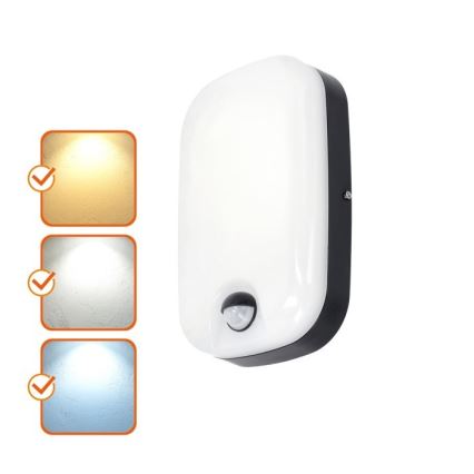LED Venkovní nástěnné svítidlo se senzorem pohybu a soumraku BAVANO LED/15W/230V 3000/4000/5700K IP54