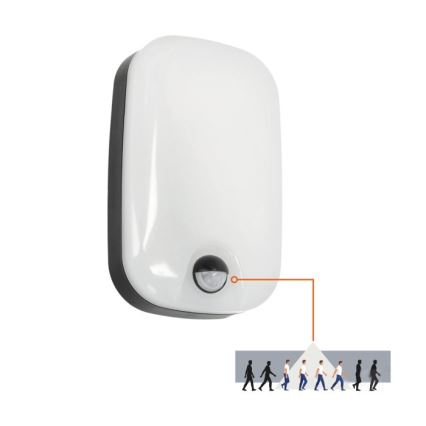 LED Venkovní nástěnné svítidlo se senzorem pohybu a soumraku BAVANO LED/15W/230V 3000/4000/5700K IP54