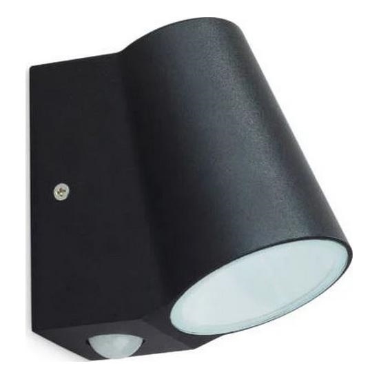LED Venkovní nástěnné svítidlo se senzorem BUNOL LED/6W/230V IP44 černá