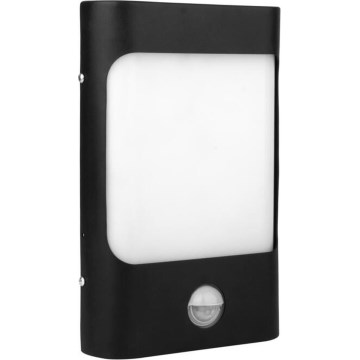 LED Venkovní nástěnné svítidlo se senzorem CORDOBA LED/9W/230V IP44 černá