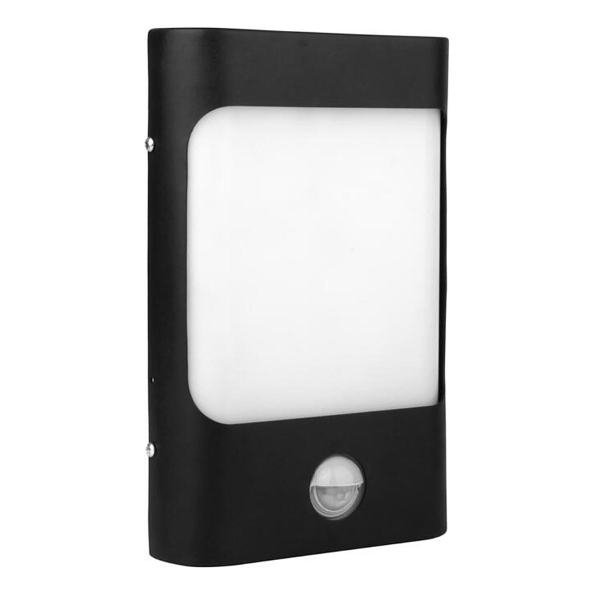 LED Venkovní nástěnné svítidlo se senzorem CORDOBA LED/9W/230V IP44 černá