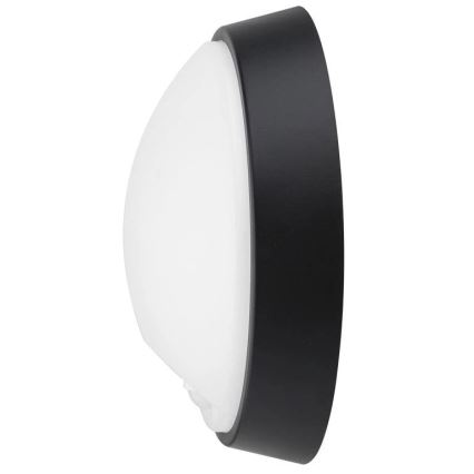 LED Venkovní nástěnné svítidlo se senzorem LED/12W/230V 3000/4000/6500K IP65 černá