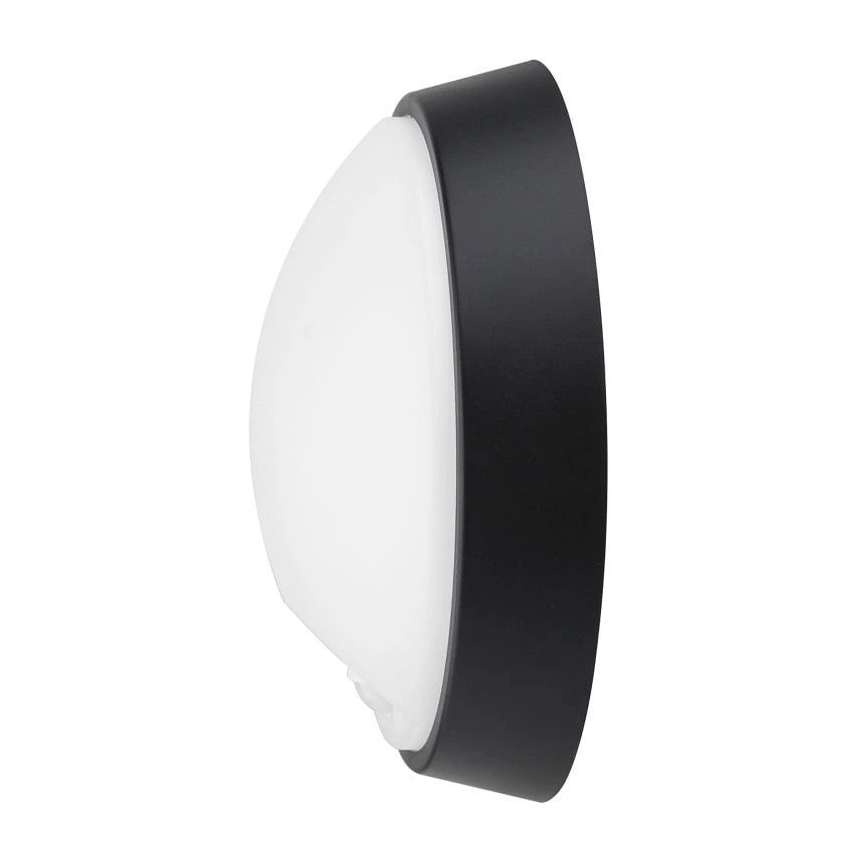 LED Venkovní nástěnné svítidlo se senzorem LED/12W/230V 3000/4000/6500K IP65 černá