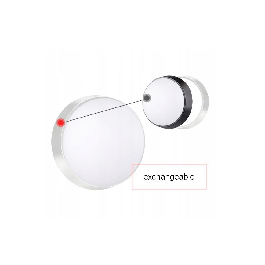 LED Venkovní nástěnné svítidlo se senzorem LED/15W/230V 4000K IP65