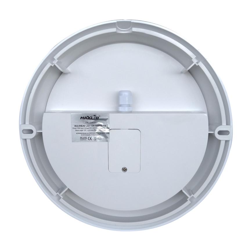 LED Venkovní nástěnné svítidlo se senzorem LED/15W/230V 4000K IP65