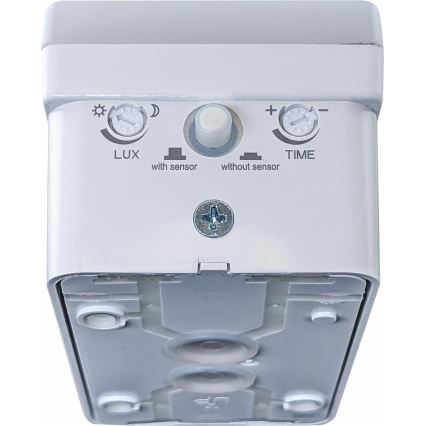 LED Stmívatelné venkovní nástěnné svítidlo se senzorem pohybu a soumraku LED/12/15/20W/230V IP65 bílá