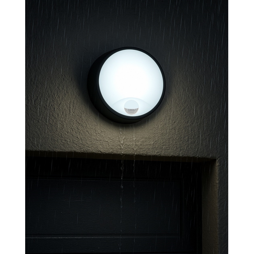 LED Stmívatelné venkovní nástěnné svítidlo se senzorem pohybu LED/15/18/20W/230V 3000K/4000K/6500K IP65 černá/bílá