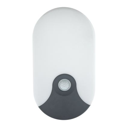 LED Venkovní nástěnné svítidlo se senzorem pohybu LED/18W/230V IP44 antracit