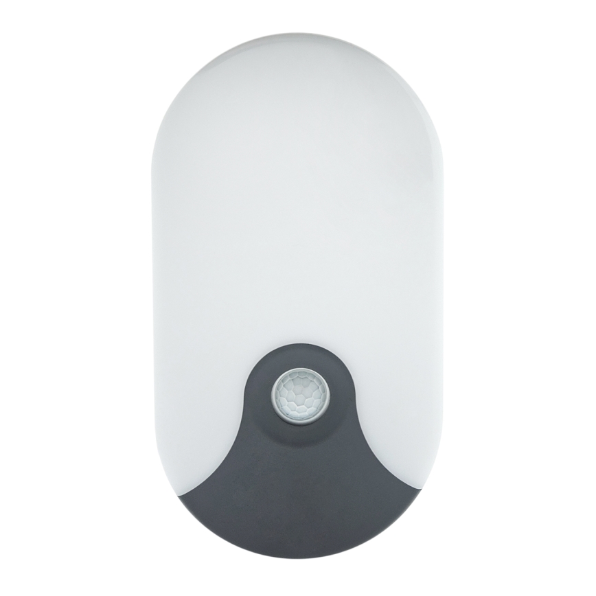 LED Venkovní nástěnné svítidlo se senzorem pohybu LED/18W/230V IP44 antracit