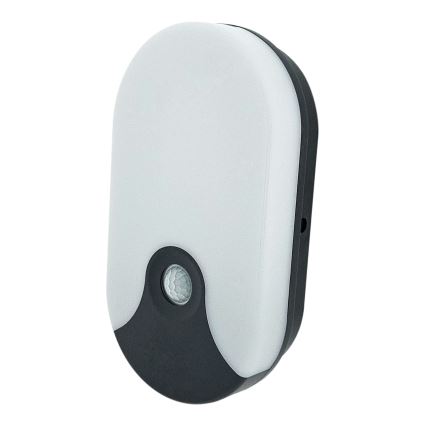 LED Venkovní nástěnné svítidlo se senzorem pohybu LED/18W/230V IP44 antracit