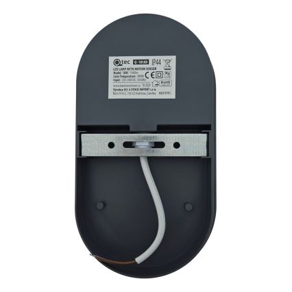 LED Venkovní nástěnné svítidlo se senzorem pohybu LED/18W/230V IP44 antracit