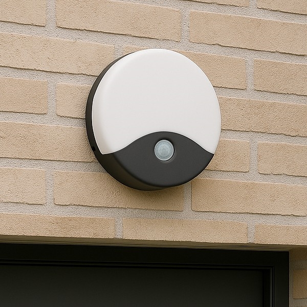 LED Venkovní nástěnné svítidlo se senzorem pohybu LED/18W/230V IP44 antracit