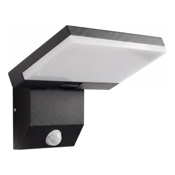 LED Venkovní nástěnné svítidlo se senzorem pohybu LED/18W/230V IP44 černá