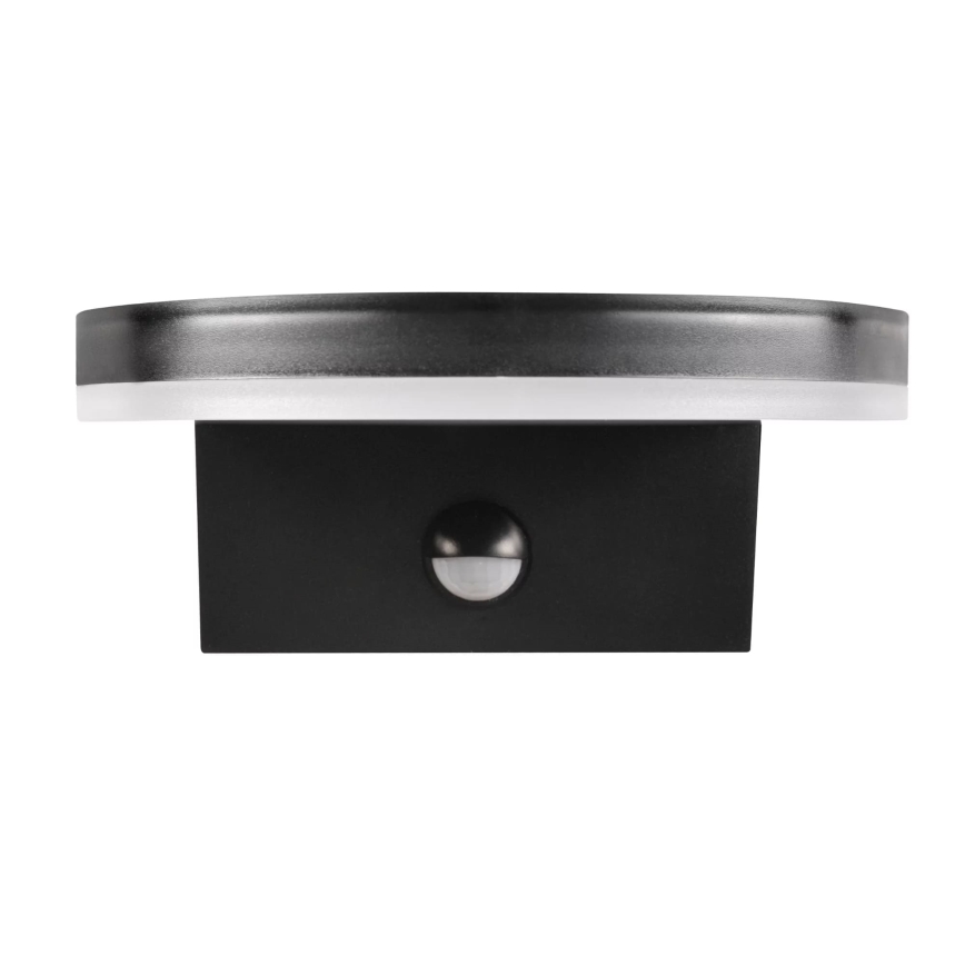 LED Venkovní nástěnné svítidlo se senzorem TESA LED/10W/230V IP54 černá