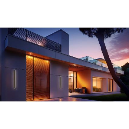 LED Venkovní nástěnné svítidlo STICK LED/12W/230V IP65 3000K 30 cm