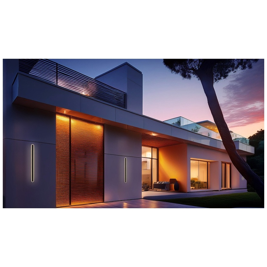 LED Venkovní nástěnné svítidlo STICK LED/12W/230V IP65 3000K 30 cm