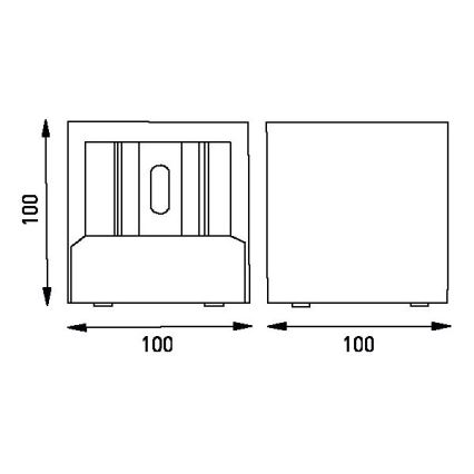 LED Venkovní nástěnné svítidlo TILL LED/6W/230V IP44