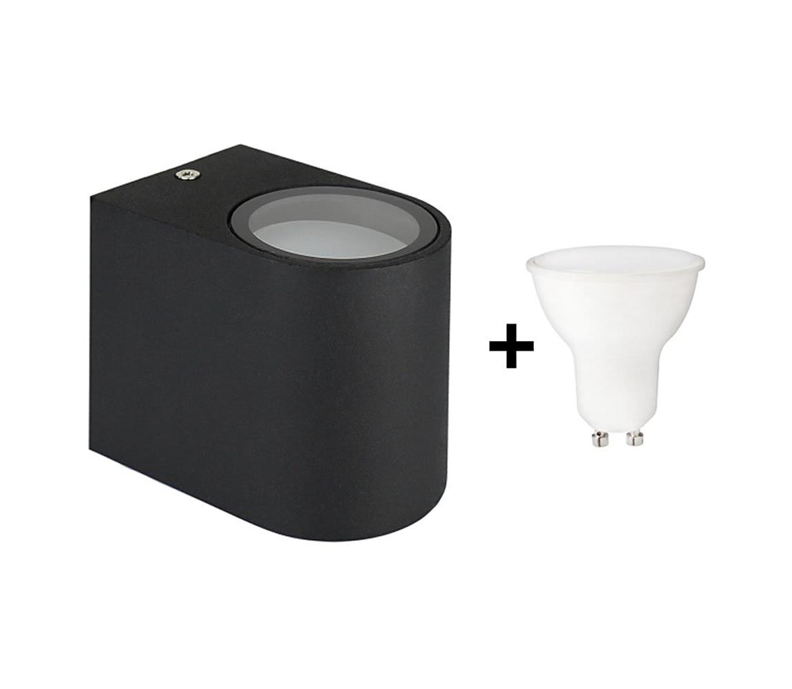 Wojnarowscy LED Venkovní nástěnné svítidlo TORRE 1xGU10/6W/230V černá IP54 WJ0169