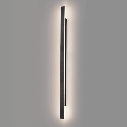LED Venkovní nástěnné svítidlo WOW LED/20W/230V 3000/4000/6000K 120 cm IP54 černá