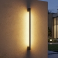 LED Venkovní nástěnné svítidlo YALTE LED/12W/230V 3000/4000/6500K 123 cm IP54 černá