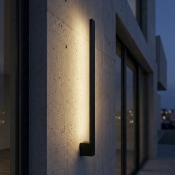 LED Venkovní nástěnné svítidlo YALTE LED/9W/230V 3000/4000/6500K 61,5 cm IP54 černá