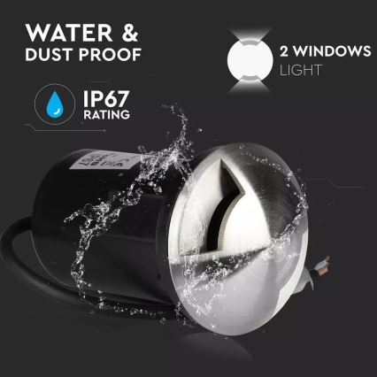 LED Venkovní orientační svítidlo 1xGU5,3/MR16/20W/12V IP67