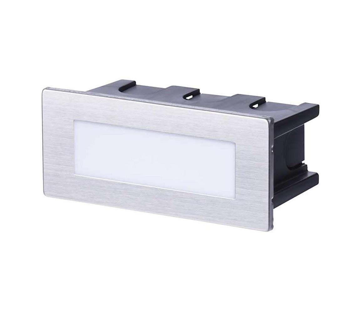 LED Orientační vestavné svítidlo LED/1,5W 4000K IP65 Matný chrom – Alasans