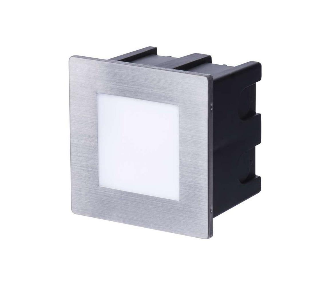LED Orientační vestavné svítidlo LED/1,5W 4000K IP65 Matný chrom – Alasans