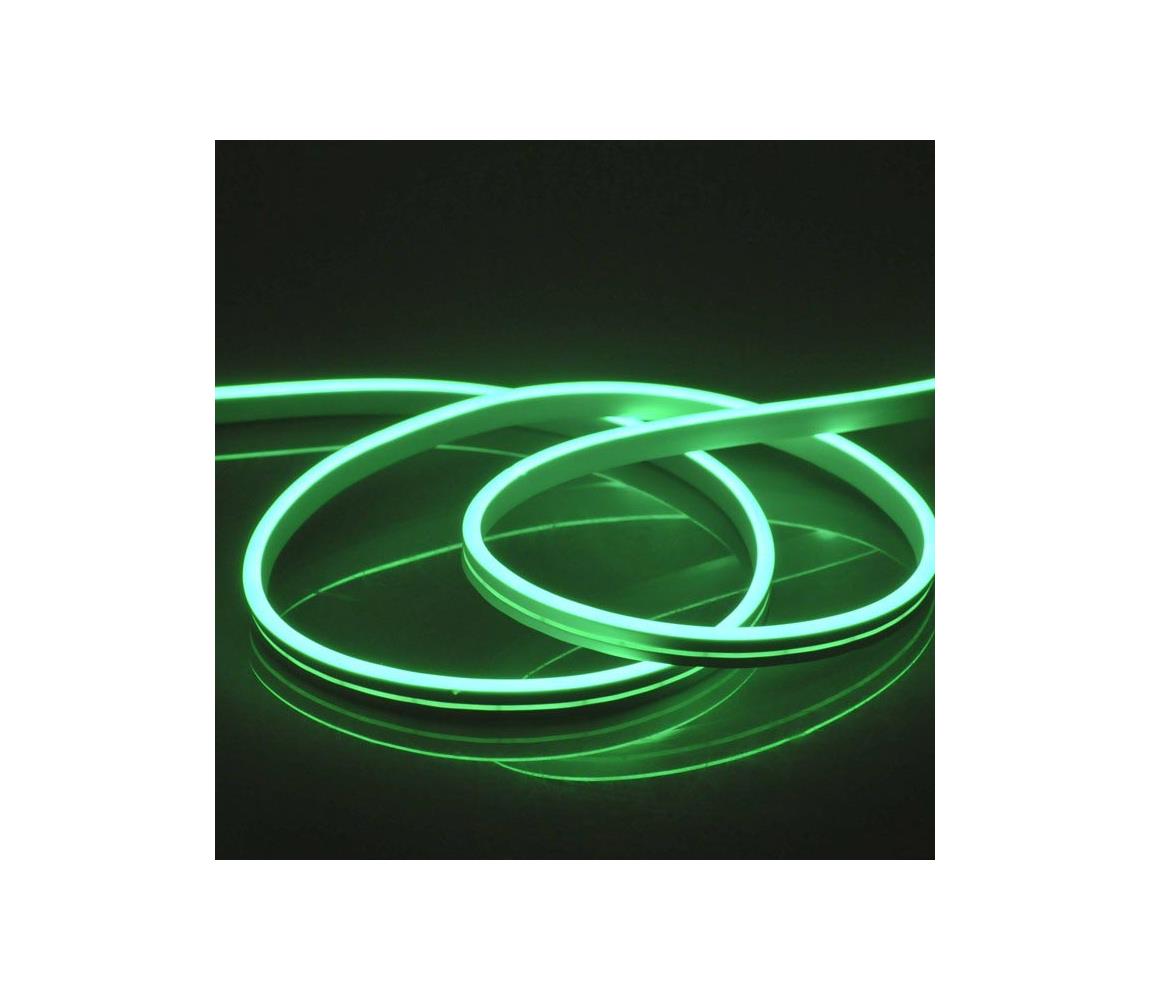 Polux LED Venkovní pásek NEON 5m LED/30W/24V zelená IP65 SA1755