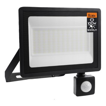 LED Venkovní reflektor LED/100W/230V 4500K IP65 černá
