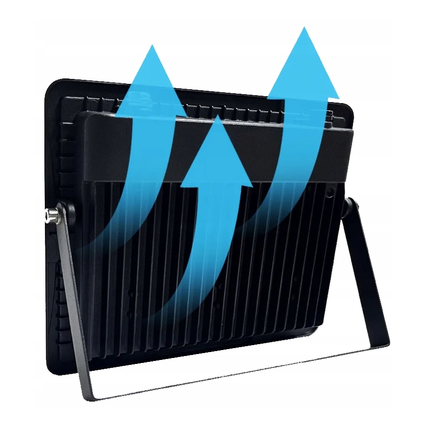 LED Venkovní reflektor se senzorem pohybu a soumraku LED/100W/230V 4500K IP65 černá