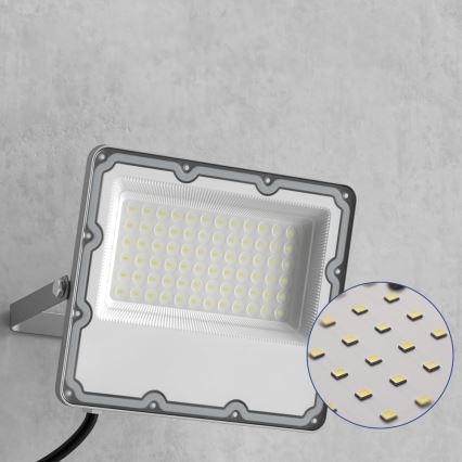 LED Venkovní reflektor LED/100W/230V 4500K IP65 šedá