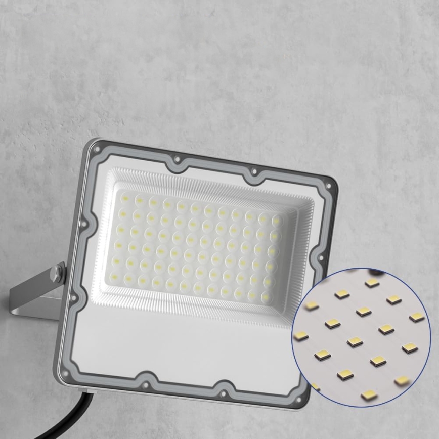 LED Venkovní reflektor LED/100W/230V 4500K IP65 šedá