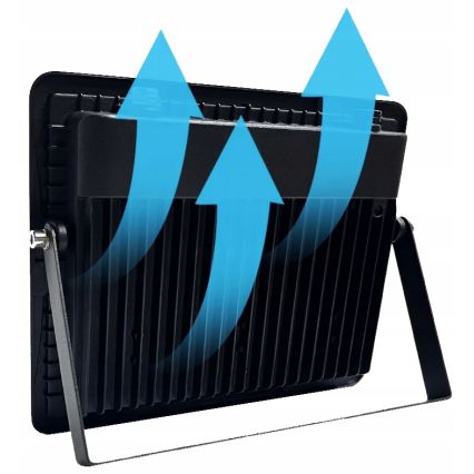 LED Venkovní reflektor LED/150W/230V 4500K IP65 černá