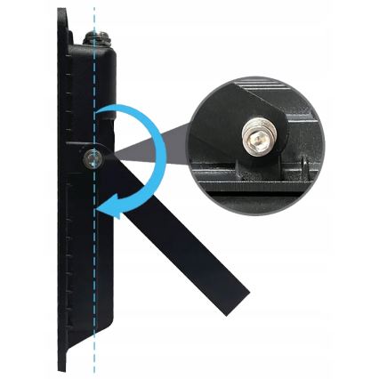 LED Venkovní reflektor LED/150W/230V 4500K IP65 černá