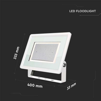 LED Venkovní reflektor LED/200W/230V 4000K IP65 bílá