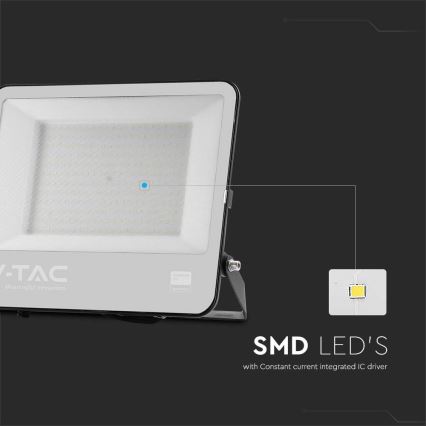 LED Venkovní reflektor SAMSUNG CHIP LED/200W/230V 4000K IP65 černá
