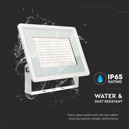 LED Venkovní reflektor LED/200W/230V 6500K IP65 bílá