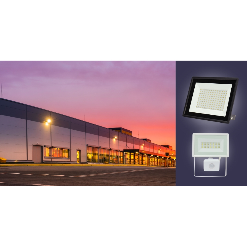 LED Venkovní reflektor NOCTIS LUX 3 LED/100W/230V 4000K IP65 černá