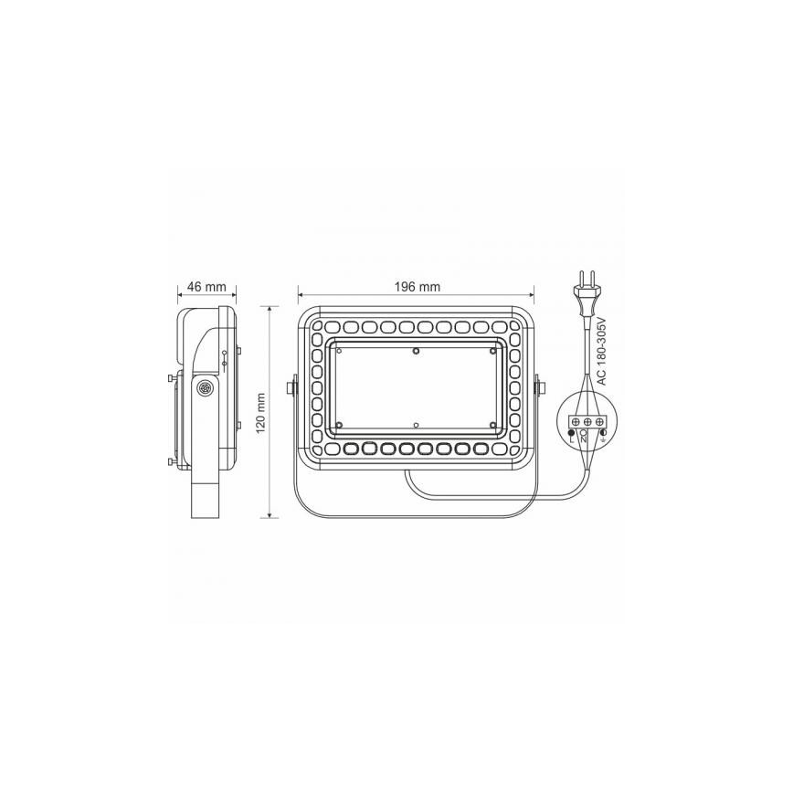 LED Venkovní reflektor PROFI LED/30W/180-305V IP65